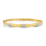 14K Gold 0.18 ct. tw. Bangle Bracelet