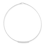 14K-W SUPER FLEX WIRE NECK., 0.45CT