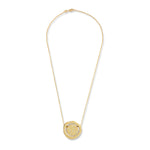 14K Gold 0.23 ct. tw. Disk Pendant