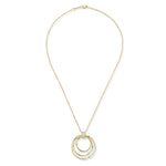 14K Gold 0.06 ct. tw. Cascading Circles Pendant