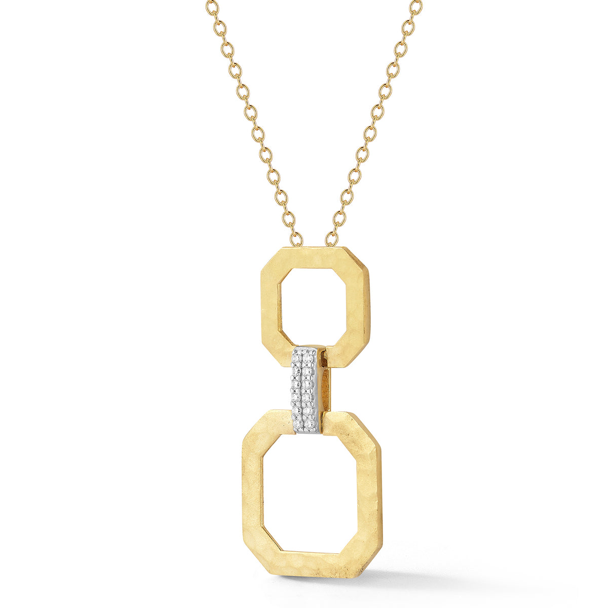 14K Gold 0.075 ct. tw. Open Octagon Pendant Slide