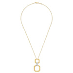 14K Gold 0.075 ct. tw. Open Octagon Pendant Slide