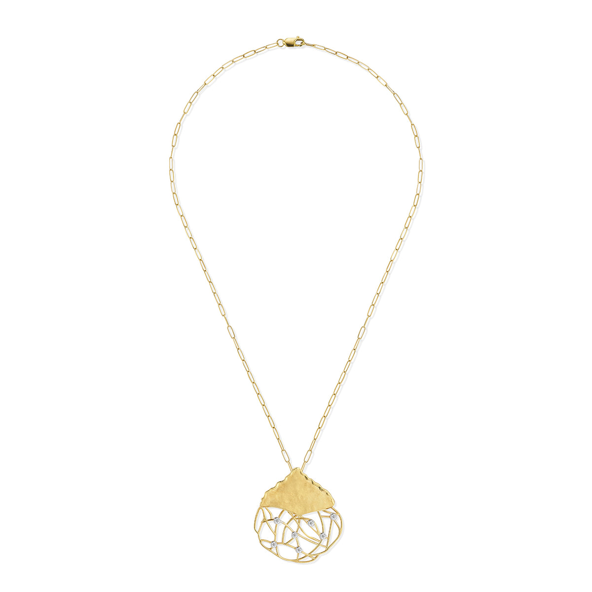 14K Gold 0.14 ct. tw. Large Gallery Pendant Slide