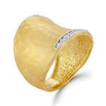 14K Gold 0.10 ct. tw. Cuff Ring