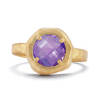 14K Gold 1.75CT Amethyst Cocktail Ring
