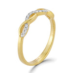 14K Gold 0.08 ct. tw. Intertwine Ring