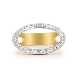 14K Gold 0.26 ct. tw. Open Oval Ring
