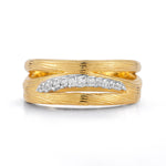 14K Gold 0.10 ct. tw. Highway Ring