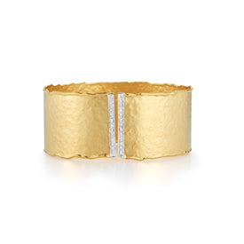 14K-Y GALLERY CUFF 0.35CT