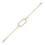 14K-Y OPEN ELLIPSE COCOON BR., 0.75CT