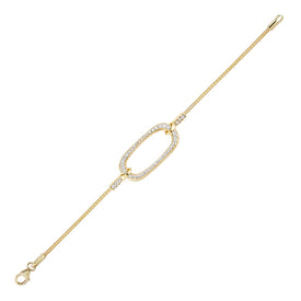 14K-Y OPEN ELLIPSE COCOON BR., 0.75CT