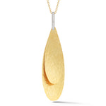 14K-Y PETAL PEND., 0.06CT