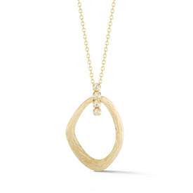 14K-Y FREE-FORM PEND., 0.10CT