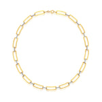 14K-Y OPEN LINK NECK., 0.60CT