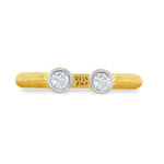 14K-Y OPEN TOP RING, 0.18CT