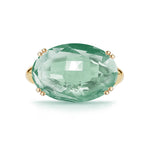 14K-Y GREEN AMETHYST COCKTAIL RING