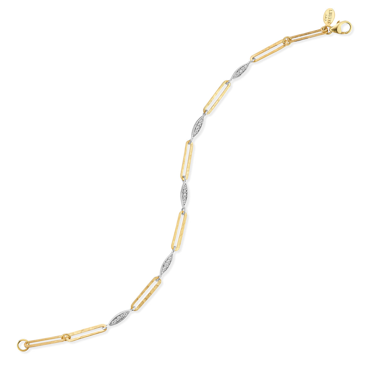 14K Gold 0.15 ct. tw. Open Link Bracelet