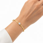 14K Gold 2.0 ct. tw. Round Lab Grown Diamond Bangle