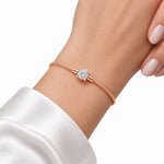 14K Gold 1.0 ct. tw. Round-Shaped Lab Grown Diamond Wire Bangle Bracelet