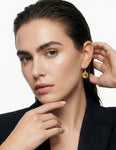 14K Gold 0.03 ct. tw. Diamond & 6.7ct Citrine Earrings