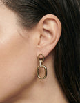 14K-Y GALLERY EARR., 0.10CT