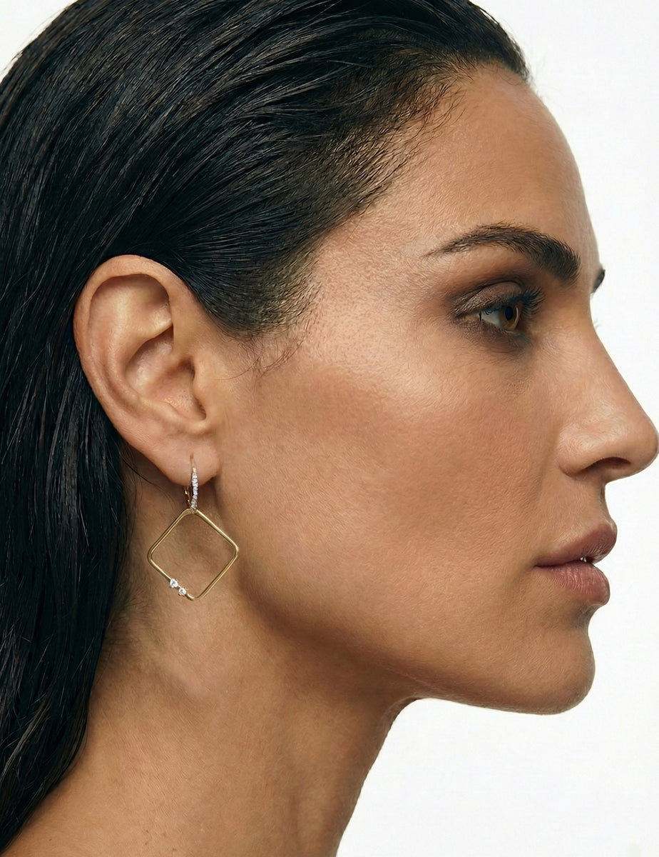 14K Gold 0.20 ct. tw. Diamond Drop Earrings
