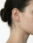 14K-Y SML BOW EARR., 0.10CT