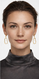14K Gold 0.36 ct. tw. Free-Form Dangling Earrings