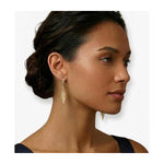 14K Gold 0.25 ct. tw. Dangling Leaf Earrings