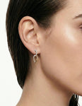 14K Gold 0.71 ct. tw. Dangling Open Link Earrings