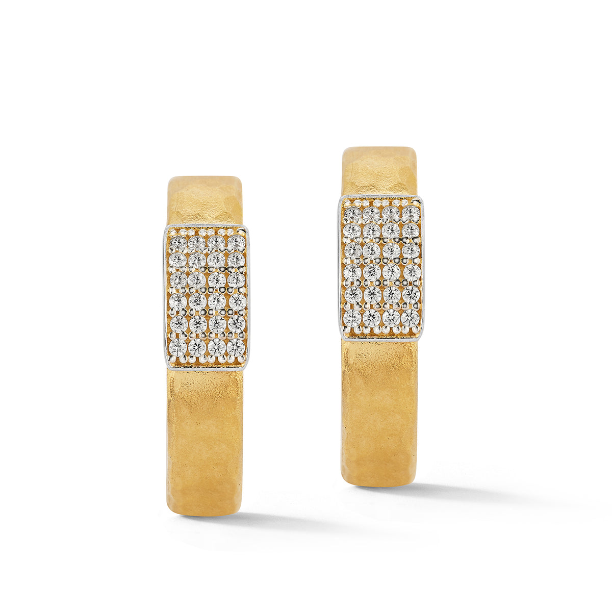 14K Gold 0.29 ct. tw. 22mm Hoop Earrings