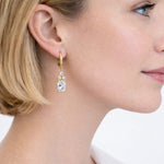 14K Gold 2.18 ct. tw. Lab Grown Diamonds  & 0.09 ct. tw. Natural Diamond Dangling Earrings