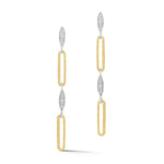 14K Gold 0.12 ct. tw. Dangling Open Link Earrings