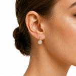 14K Gold 0.38 ct. tw. Drop Circle Earrings