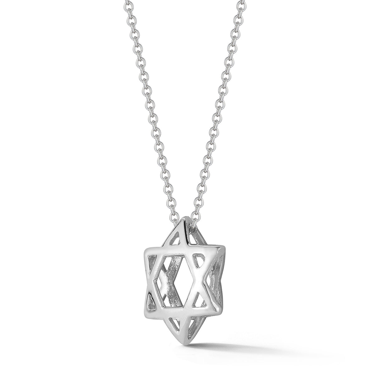 14K Gold Star of David Judaica Pendant