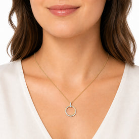 14K Gold 0.49 ct. tw. Diamond Pendant Necklace