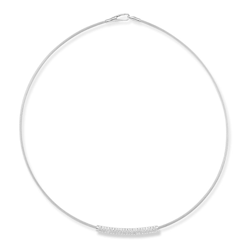 14K-W SUPER FLEX WIRE NECK., 0.45CT