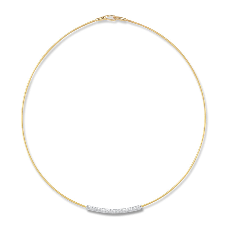 14K-W WIRE NECK., 0.20CT