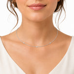 14K Gold 0.15 ct. tw. Diamond Wire Necklace
