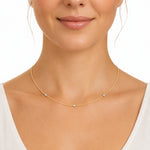 14K Gold 0.15 ct. tw. Diamond Wire Necklace