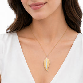 14K Gold 0.27 ct. tw. Diamond Pendant Necklace