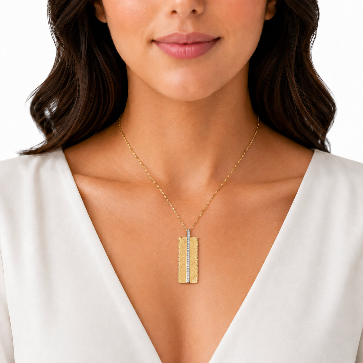 14K Gold 0.23 ct. tw. Diamond Pendant Necklace