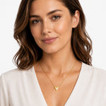 14K Gold 0.15 ct. tw. Triangle Pendant