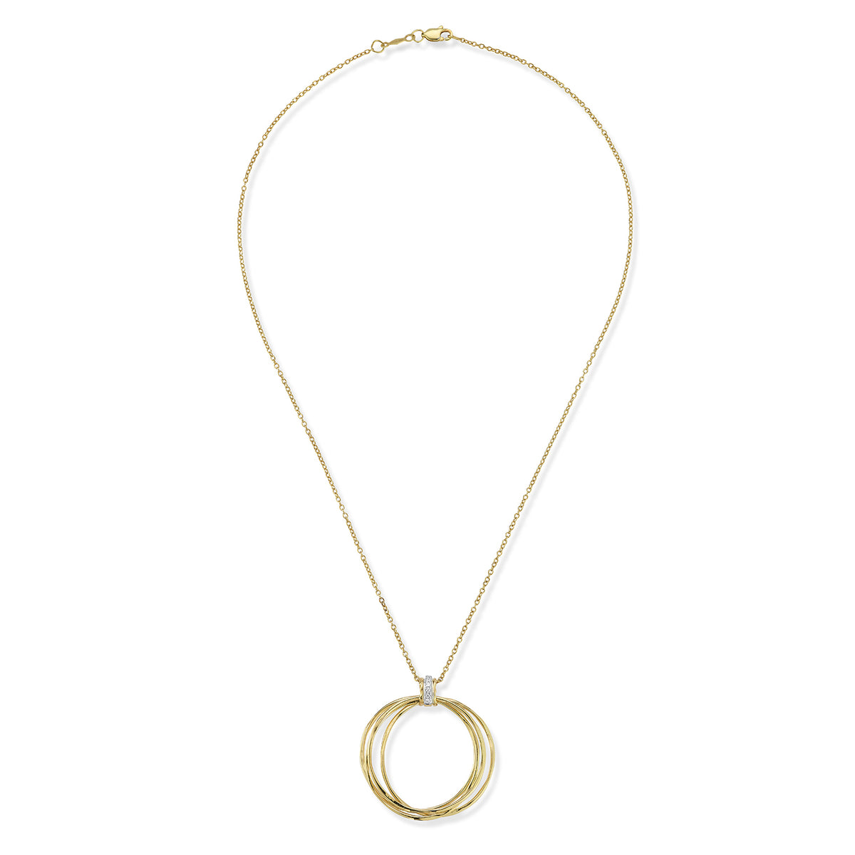 14K Gold 0.08 ct. tw. Diamond Pendant Necklace