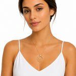 14K Gold 0.06 ct. tw. Cascading Circles Pendant