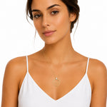 14K Gold 0.06 ct. tw. Cascading Circles Pendant Necklace