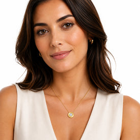 14K Gold 0.33 ct. tw. Round Pendant