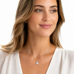 14K Gold 0.14 ct. tw. Free-Form Shaped Pendant Necklace