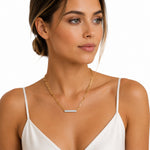 14K Gold 0.40 ct. tw.  Open Link Necklace