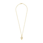 14K Gold 2.07 ct. tw. Lab Grown Diamond & 0.035 ct. tw. Natural Diamond Pendant